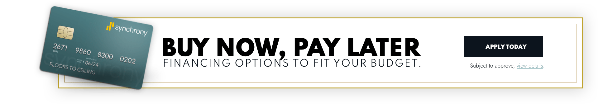 Buy now pay later | Delair's Carpet & Flooring